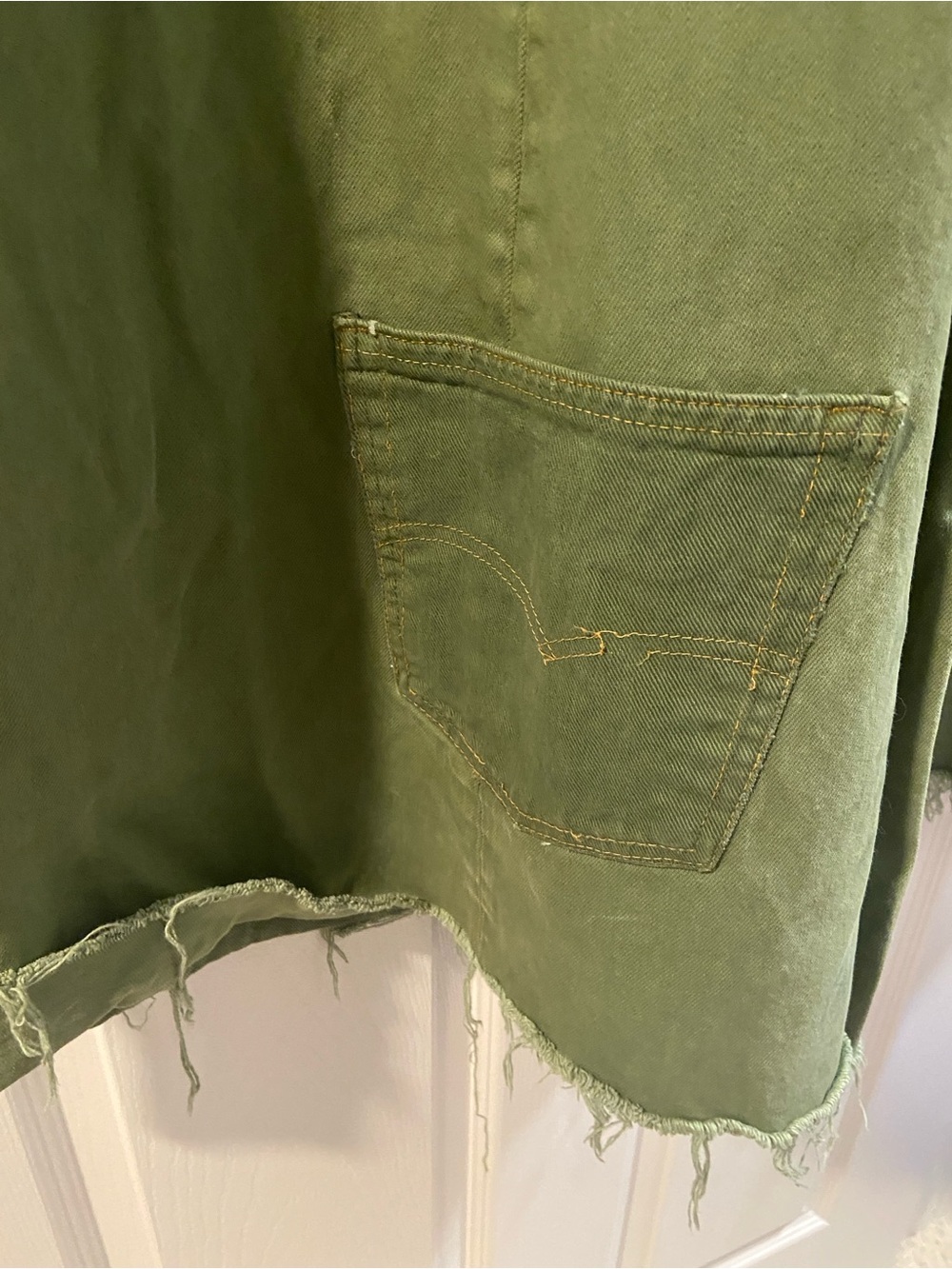 Free People x Tricia Fix Reworked Denim Bell Jeans - Picture 8 of 13